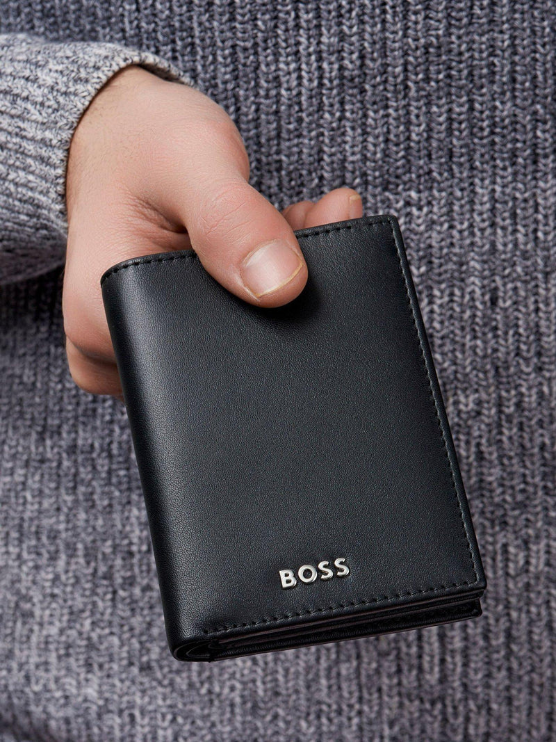 HUGO BOSS classic grained leather card holder, UK version