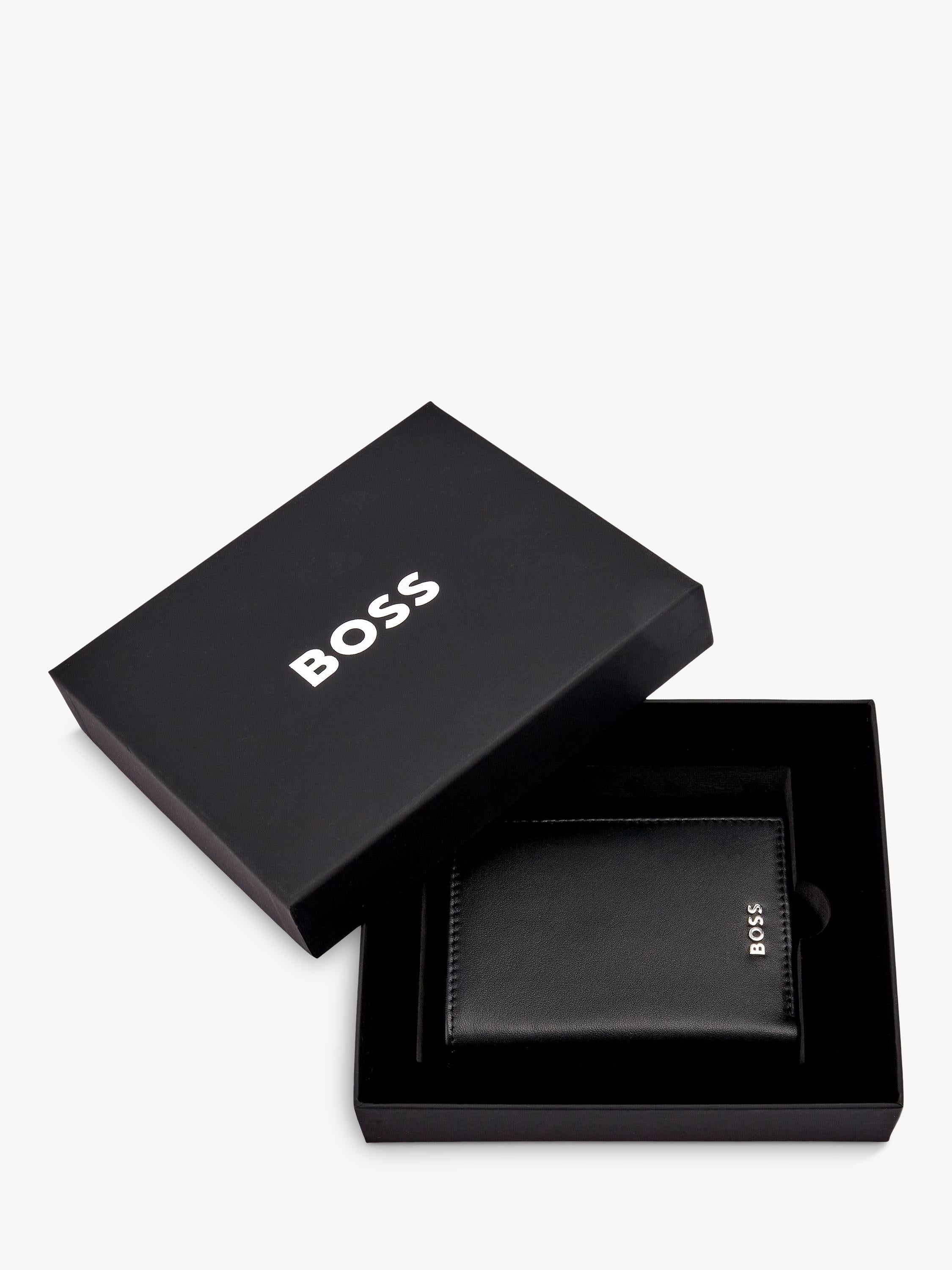 HUGO BOSS classic grained leather card holder, UK version