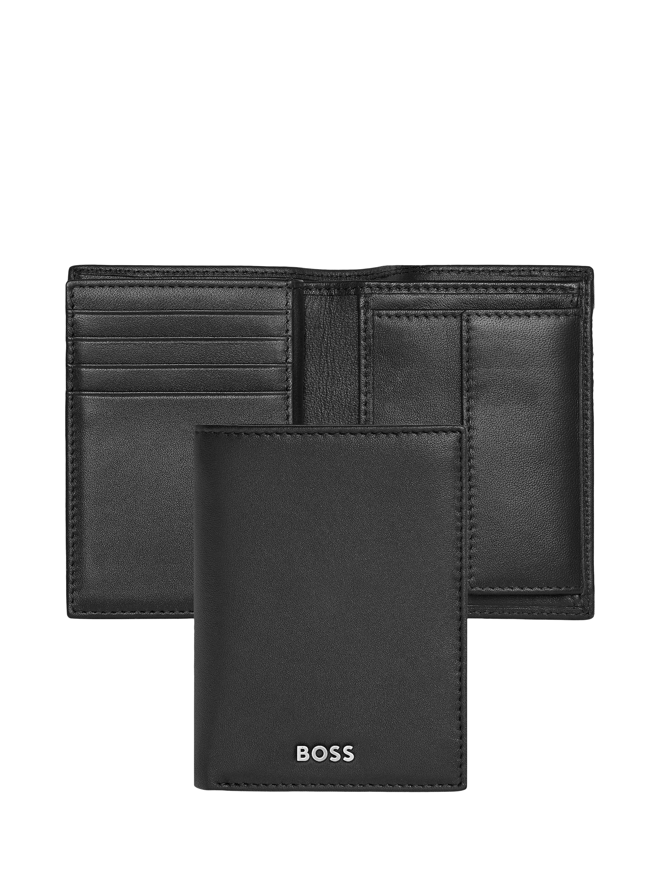 HUGO BOSS classic grained leather card holder, UK version
