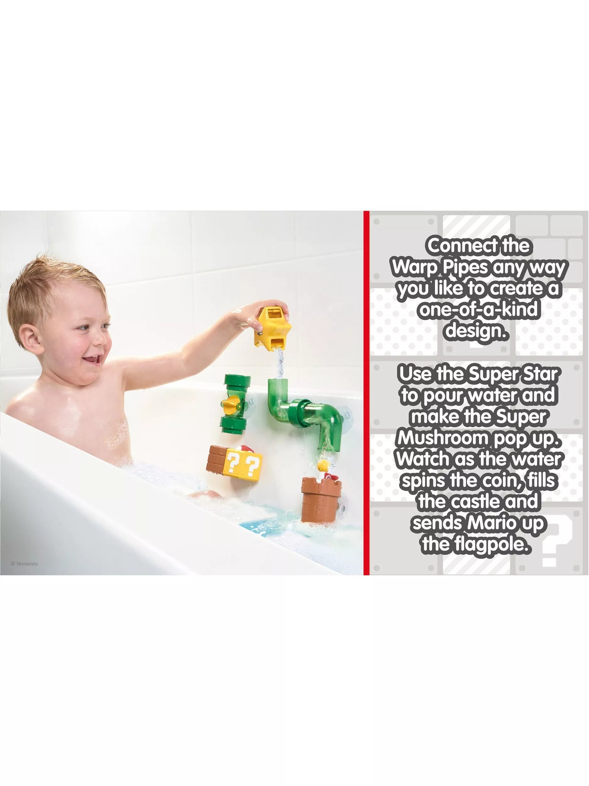 Nintendo Super Mario Pipes Playset bath toy, UK version