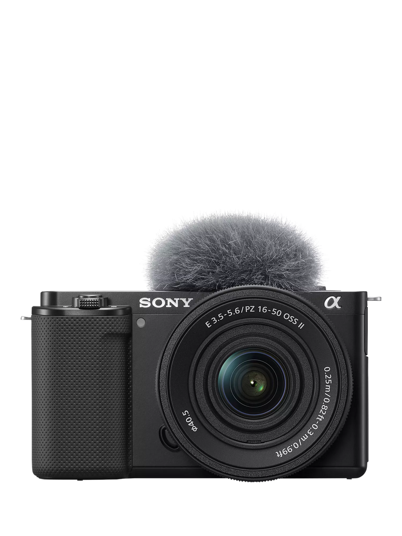 Sony ZV-E10 mirrorless vlogging camera with 16-50mm lens, UK version