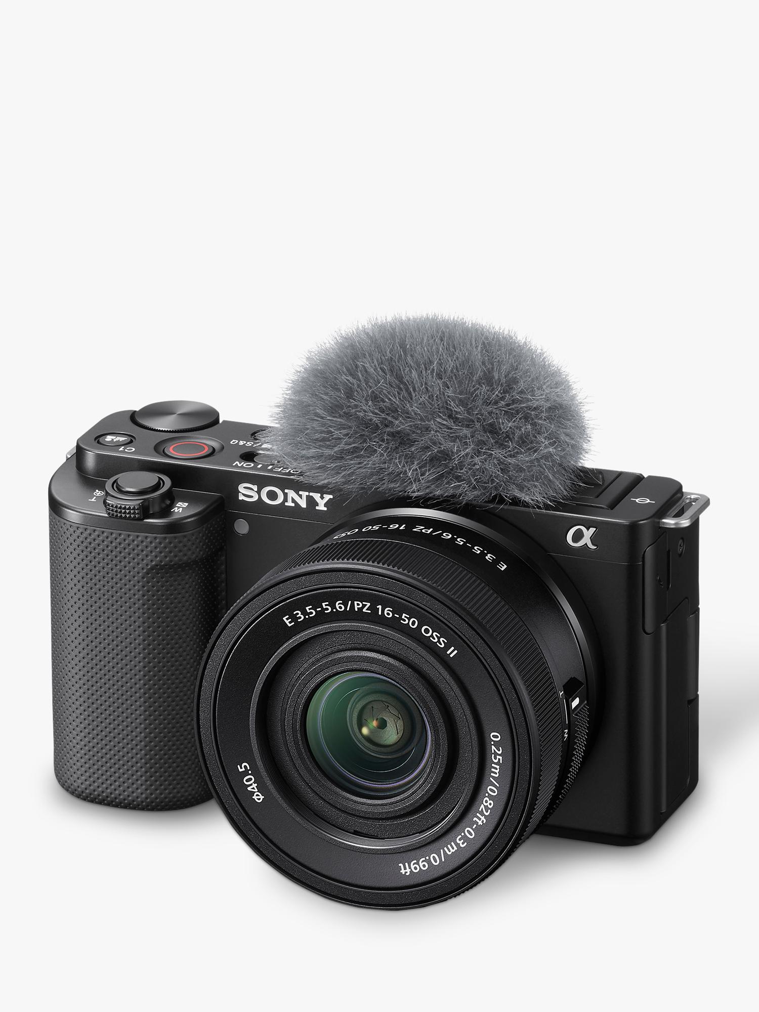 Sony ZV-E10 mirrorless vlogging camera with 16-50mm lens, UK version