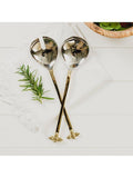 Selbrae House metallic bee salad servers - British product
