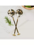 Selbrae House metallic bee salad servers - British product