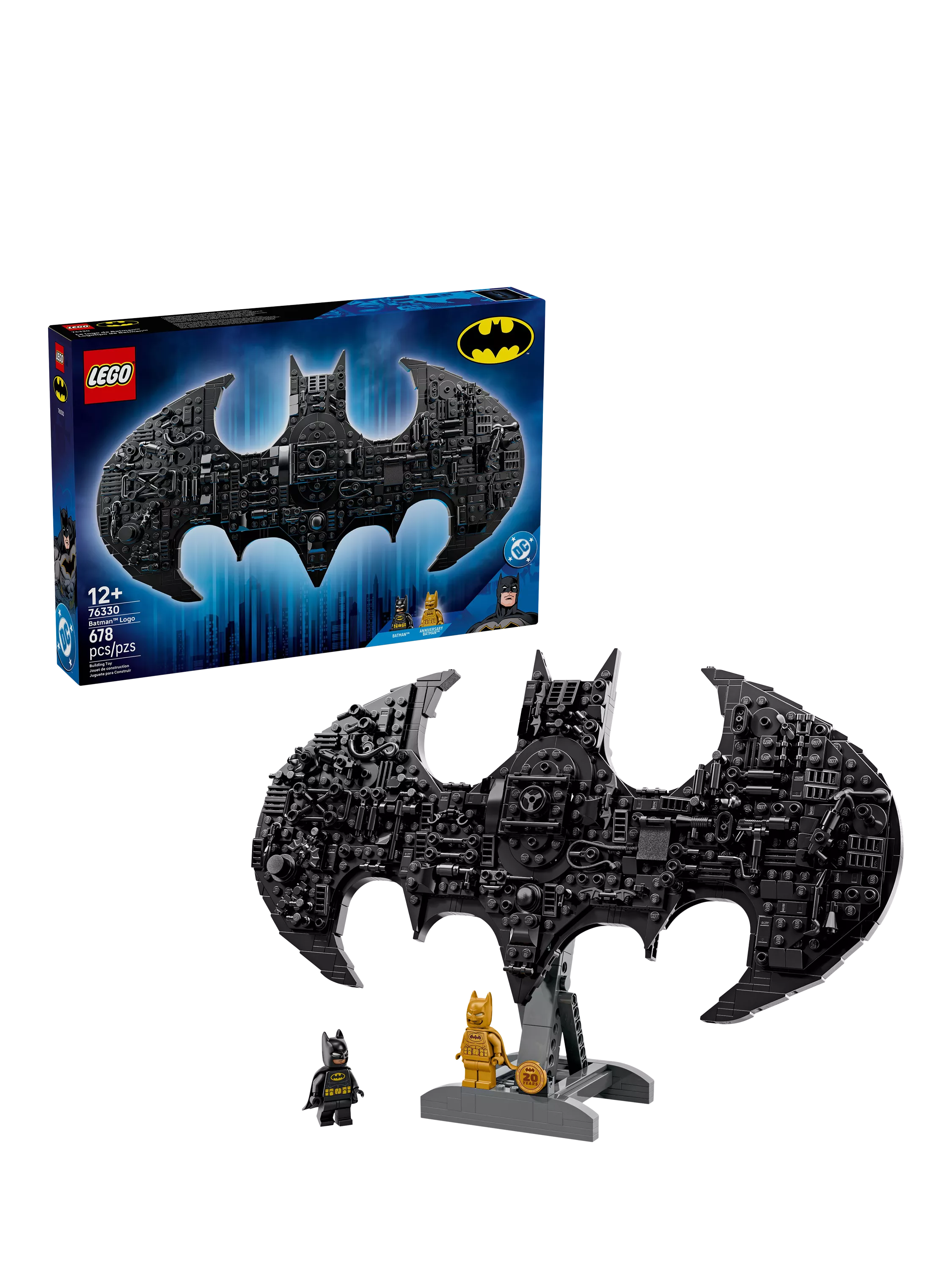 LEGO Batman Logo building set 678 pieces, imported from the UK