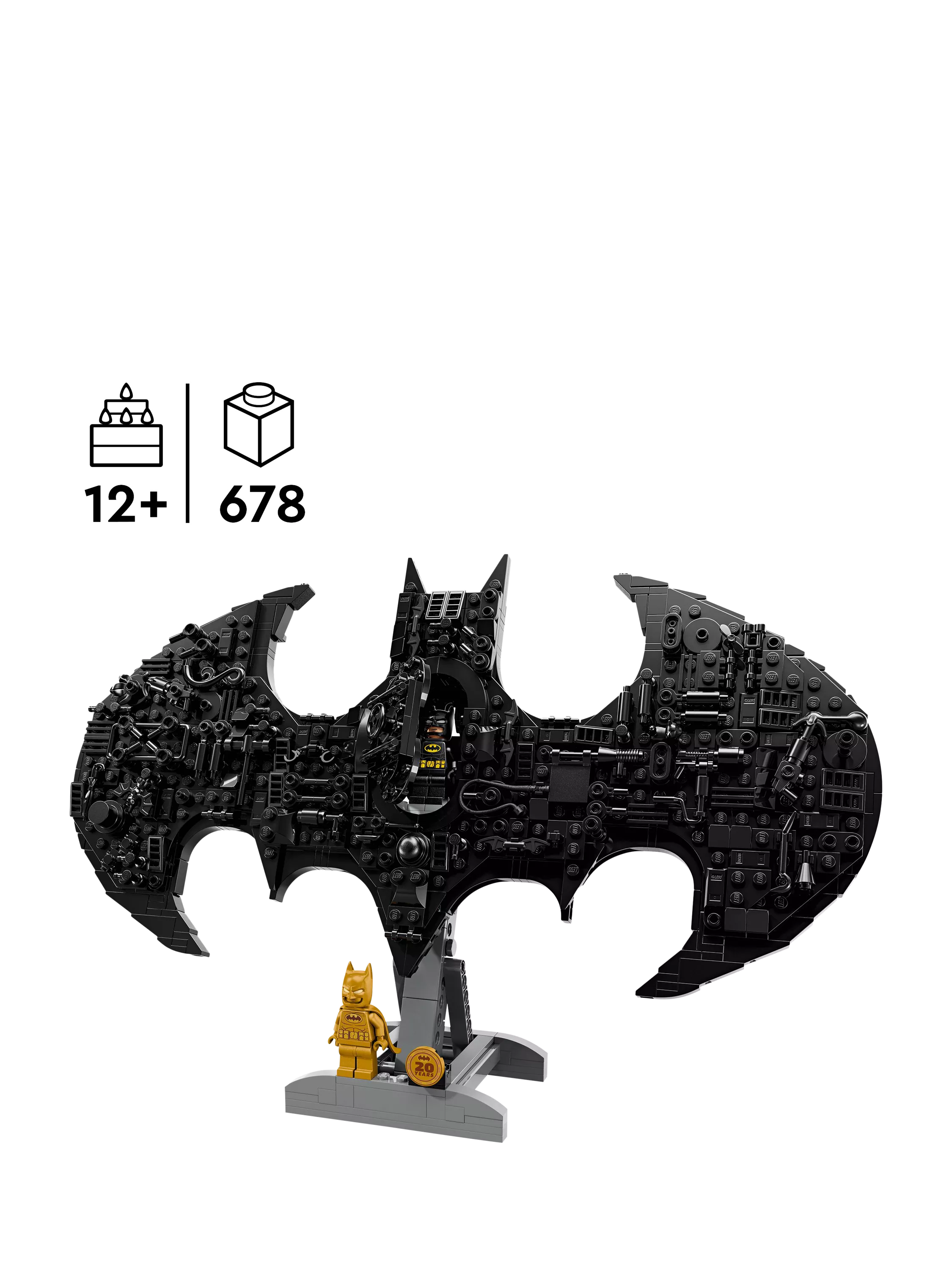 LEGO Batman Logo building set 678 pieces, imported from the UK