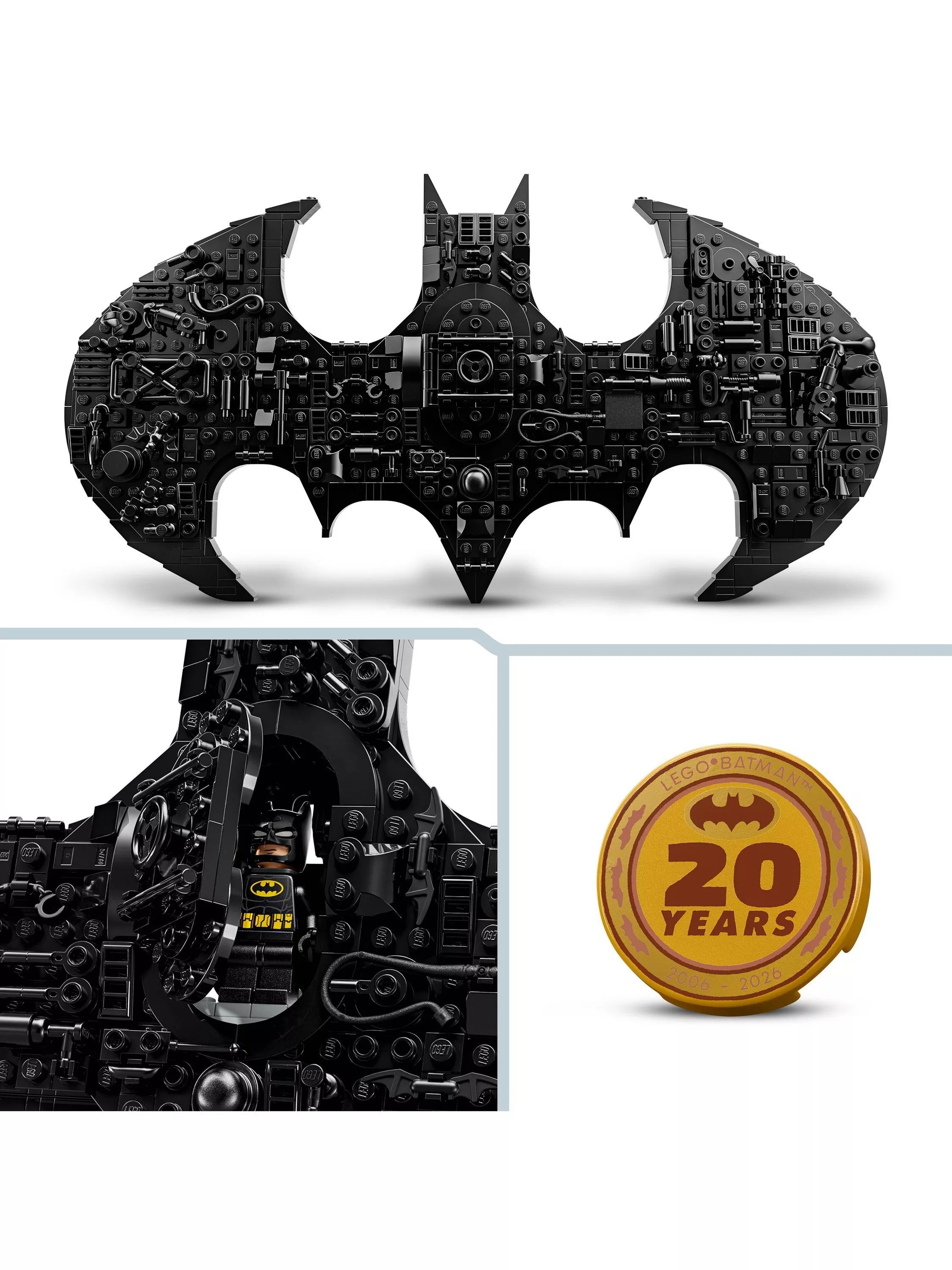 LEGO Batman Logo building set 678 pieces, imported from the UK