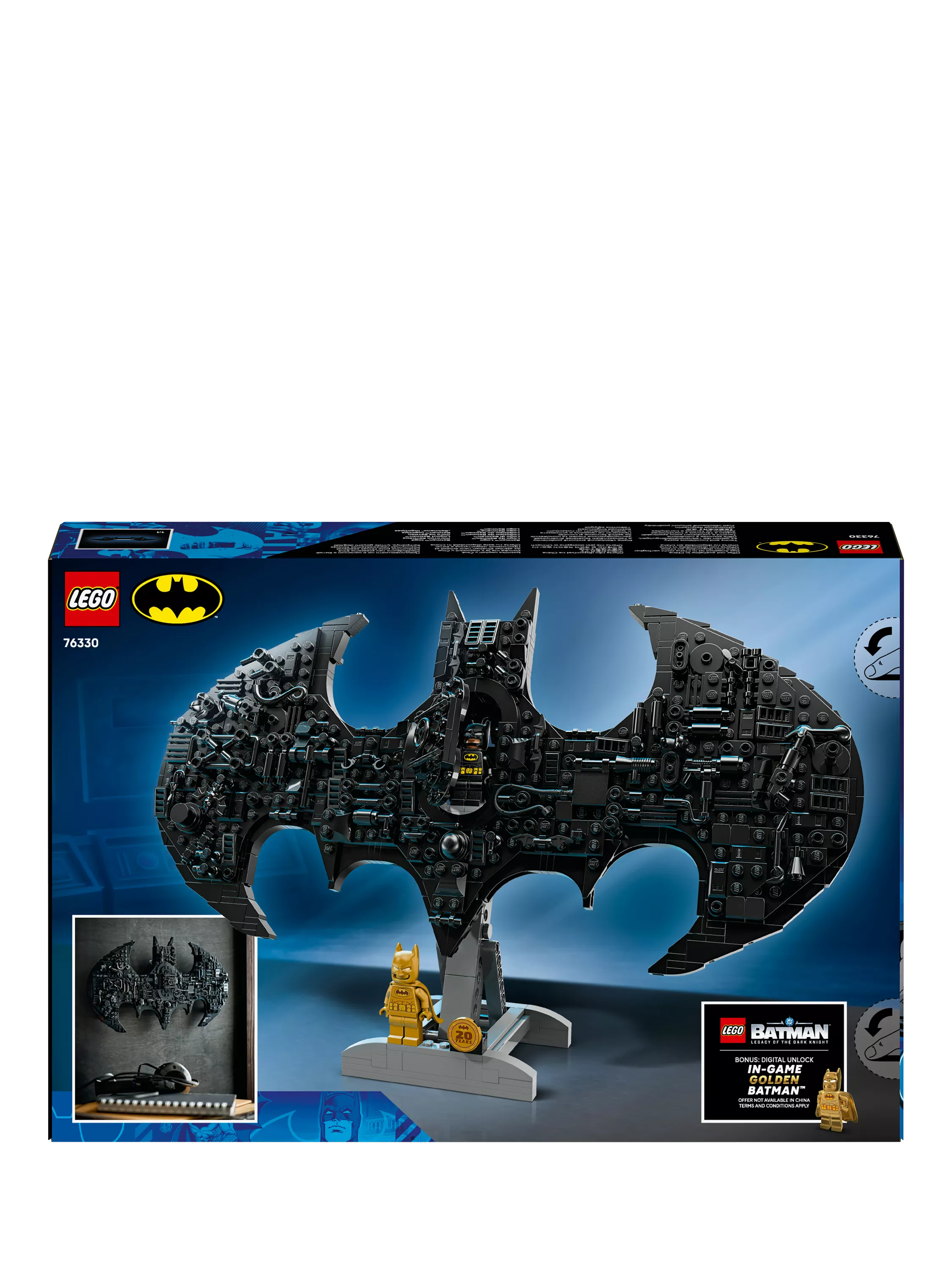 LEGO Batman Logo building set 678 pieces, imported from the UK