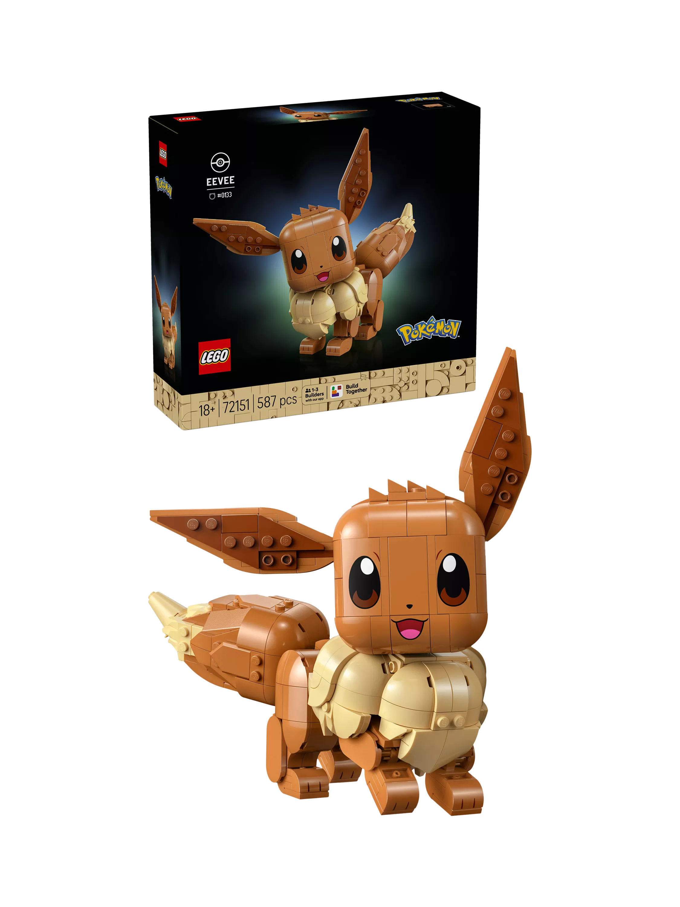 LEGO Pokémon Eevee building toy 587 pieces - British product