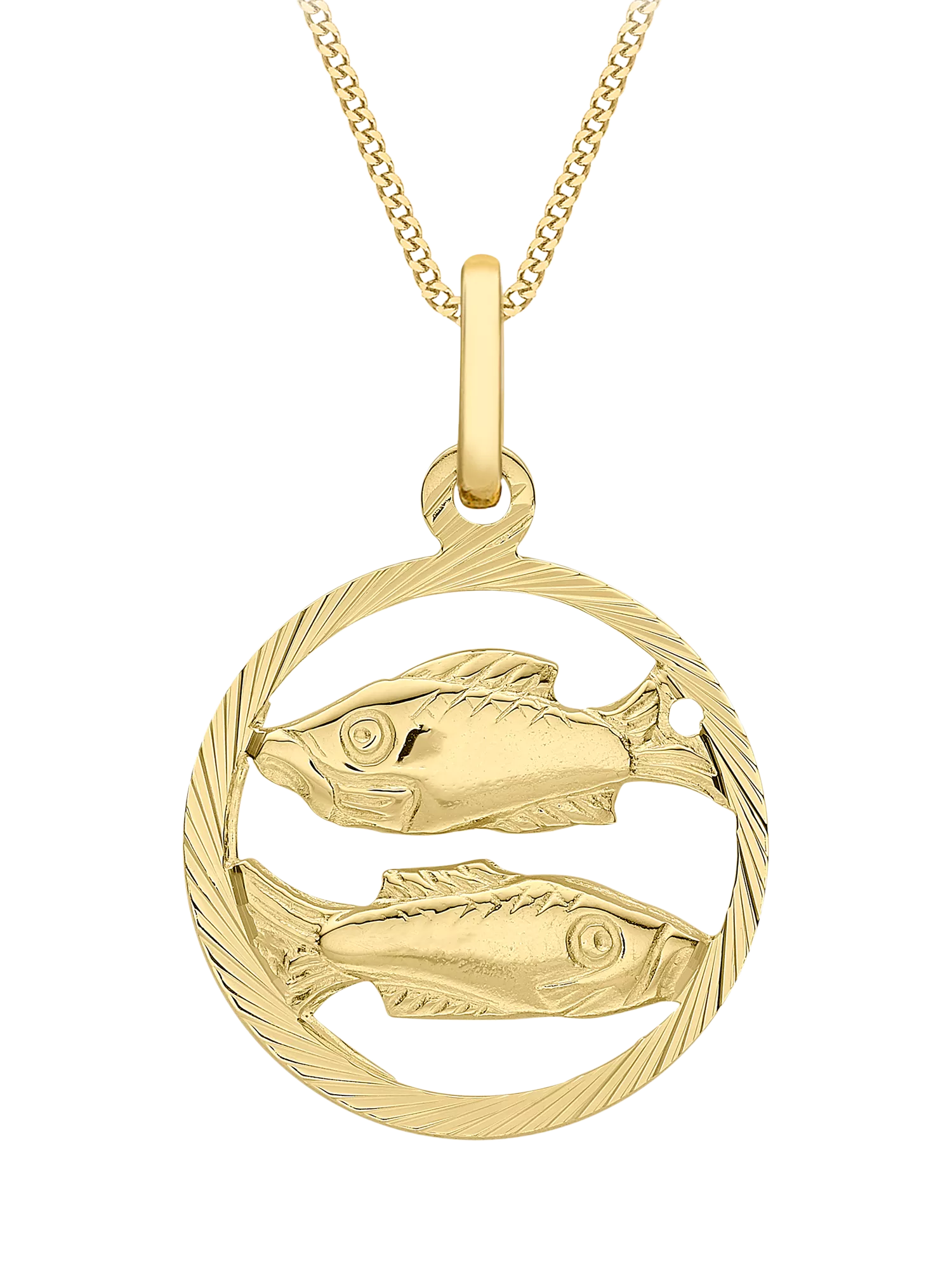 IBB 9ct Yellow Gold Zodiac Necklace