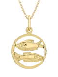 IBB 9ct Yellow Gold Zodiac Necklace
