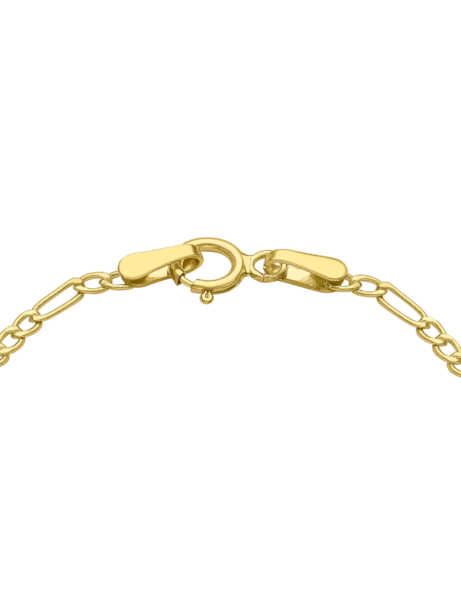 IBB children's 9ct yellow gold Figaro ID bracelet 26.5-33cm (British brand)