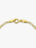 IBB children's 9ct yellow gold Figaro ID bracelet 26.5-33cm (British brand)