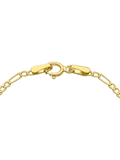 IBB children's 9ct yellow gold Figaro ID bracelet 26.5-33cm (British brand)