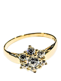 L&T Heirlooms gold CZ ring UK S, imported from the UK