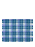 bluebellgray Highland Check throw Sea Blue 130x170cm - British product