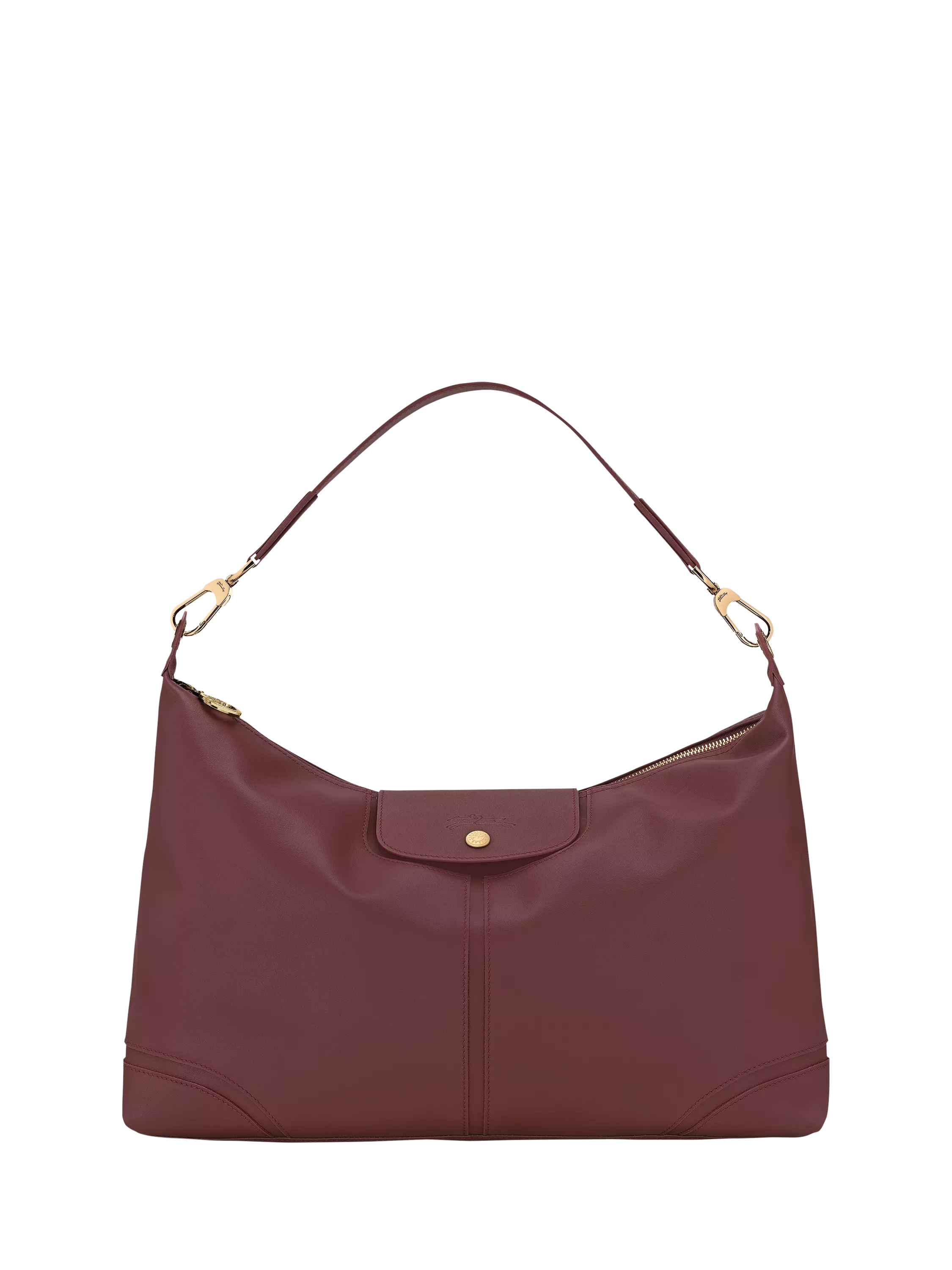Longchamp Le Pliage Xtra XL Leather Shoulder Bag, Burgundy