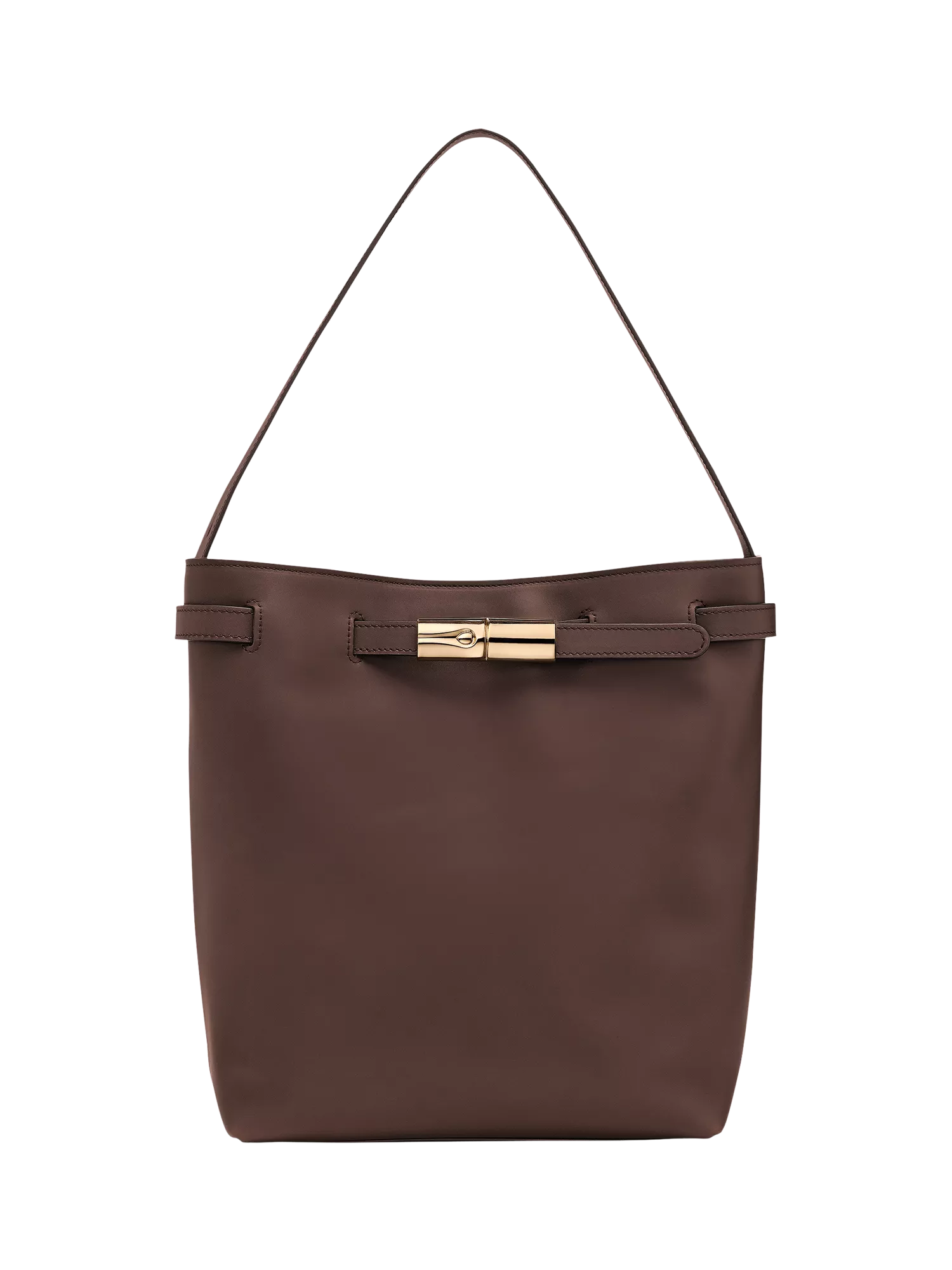 Longchamp Le Smart L Shoulder Bag, Mocha