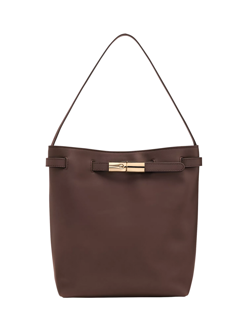 Longchamp Le Smart L Shoulder Bag, Mocha