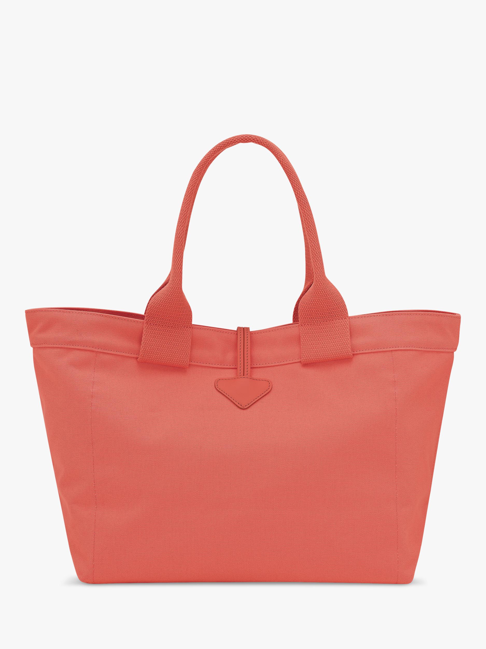 Longchamp Le Roseau large canvas tote bag, UK version