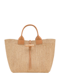 Longchamp Le Roseau Large Woven Raffia Tote Bag, Vegetal
