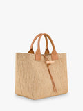 Longchamp Le Roseau large woven raffia tote bag vegetal (British brand)