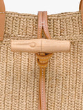 Longchamp Le Roseau large woven raffia tote bag vegetal (British brand)