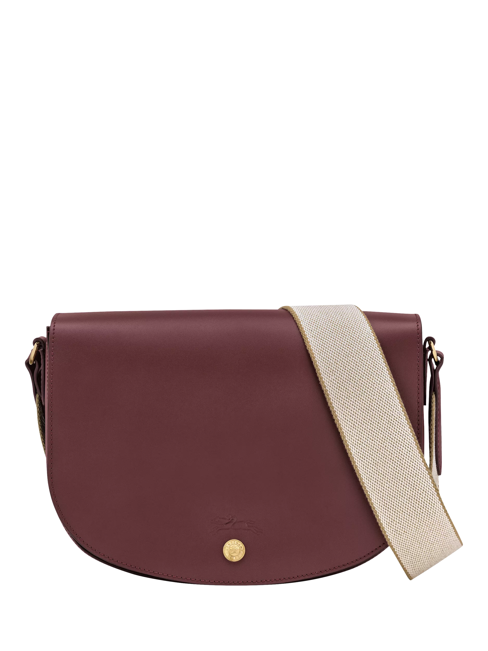 Longchamp Épure Leather Medium Crossbody Bag, Burgundy