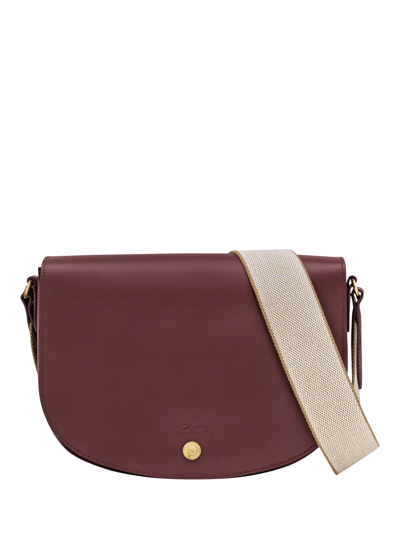 Longchamp Épure Leather Medium Crossbody Bag, Burgundy