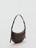 Mango Ness oval shoulder bag with zip fastening (British brand)