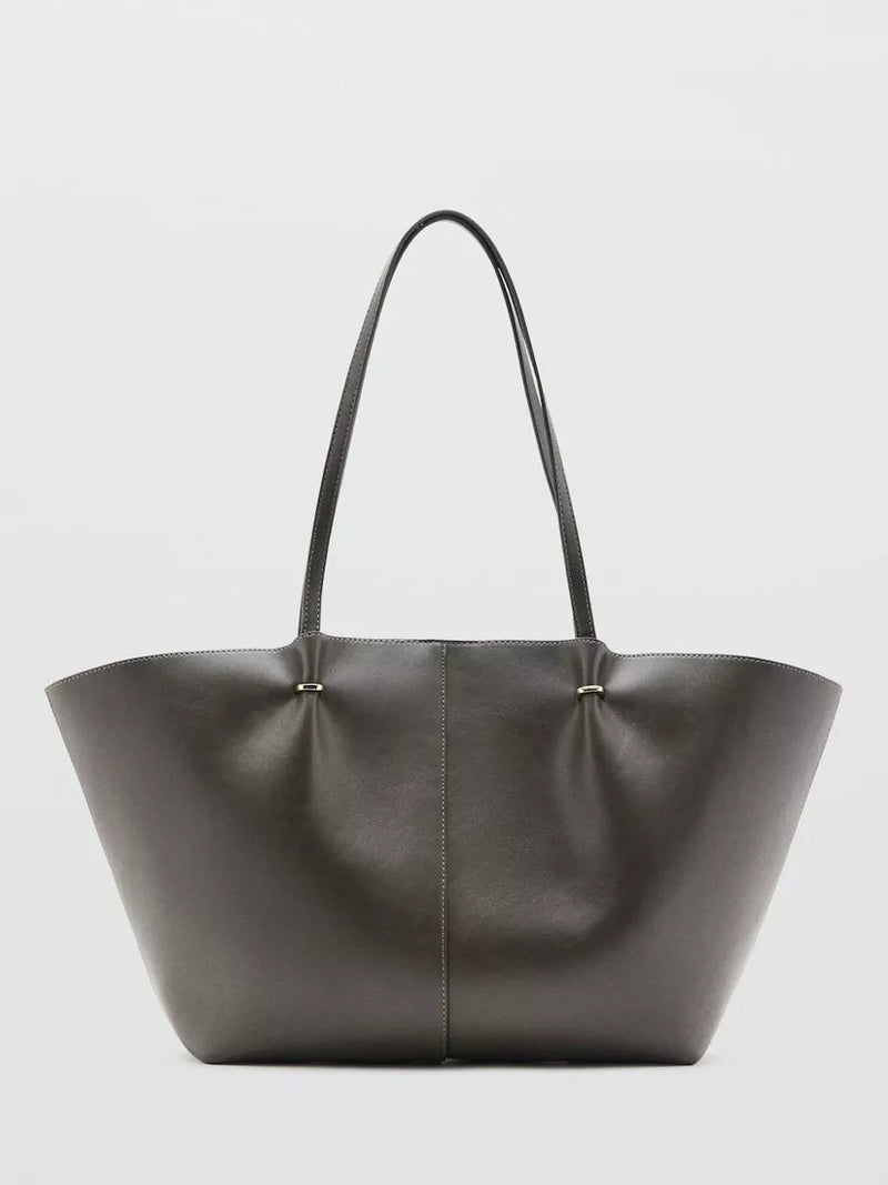 Mango Tere shopper bag with interior zip pocket, imported from the UK