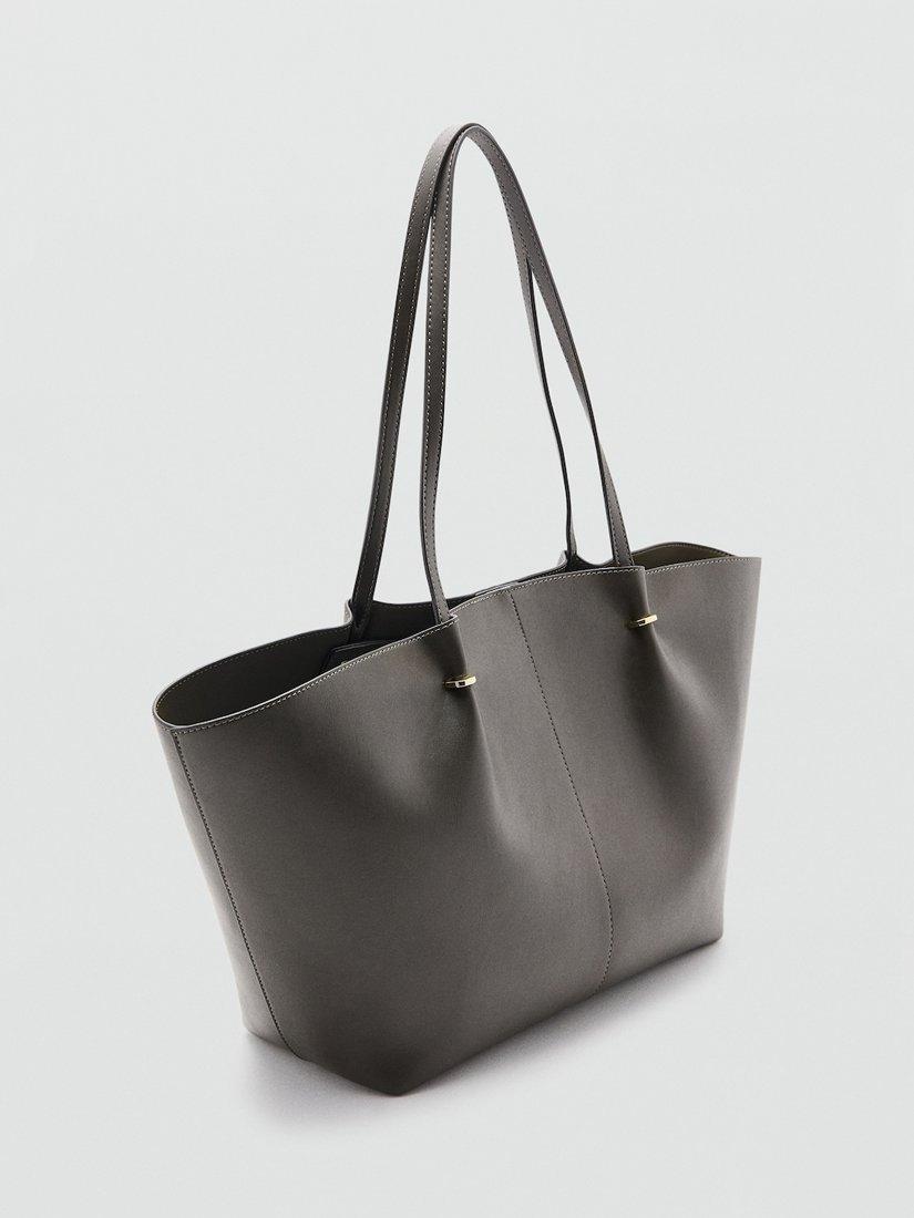 Mango Tere shopper bag with interior zip pocket, imported from the UK