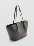 Mango Tere shopper bag with interior zip pocket, imported from the UK