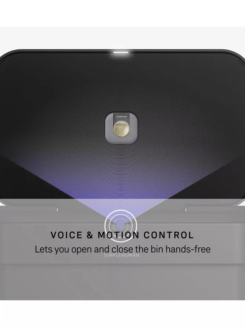 Simplehuman sensor bin voice and motion 58L black, imported from the UK