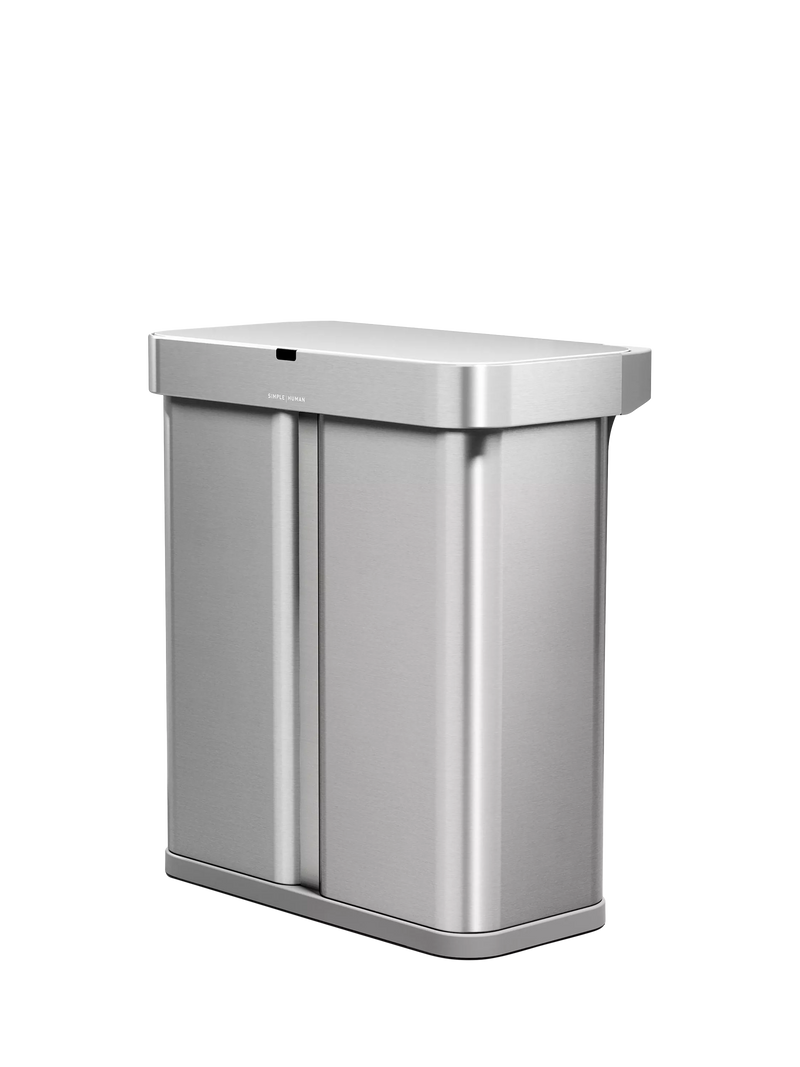 Simplehuman 58L stainless steel sensor bin, UK version