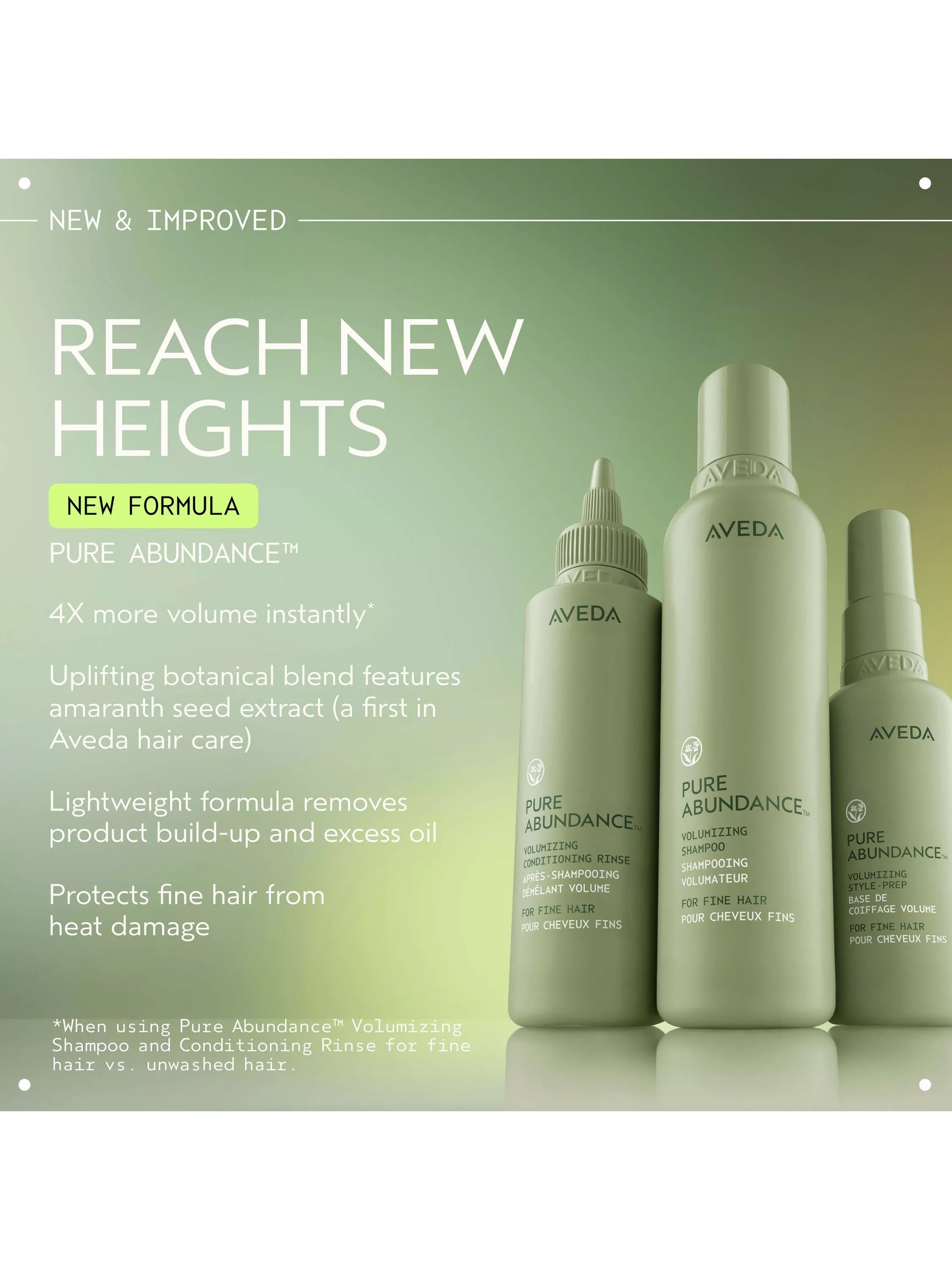 Aveda Pure Abundance Volumising Shampoo 1000ml (British brand)