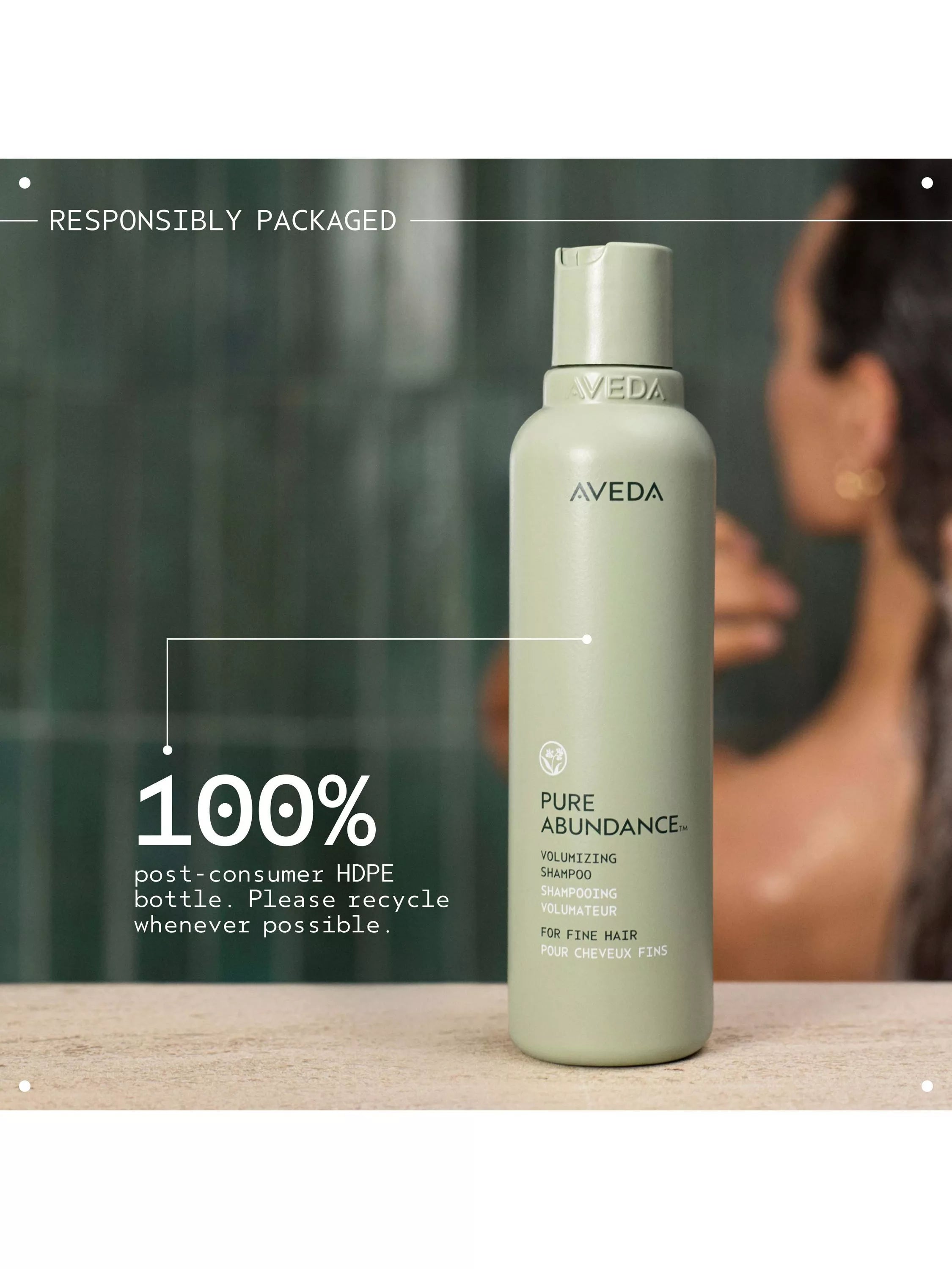 Aveda Pure Abundance Volumising Shampoo 1000ml (British brand)