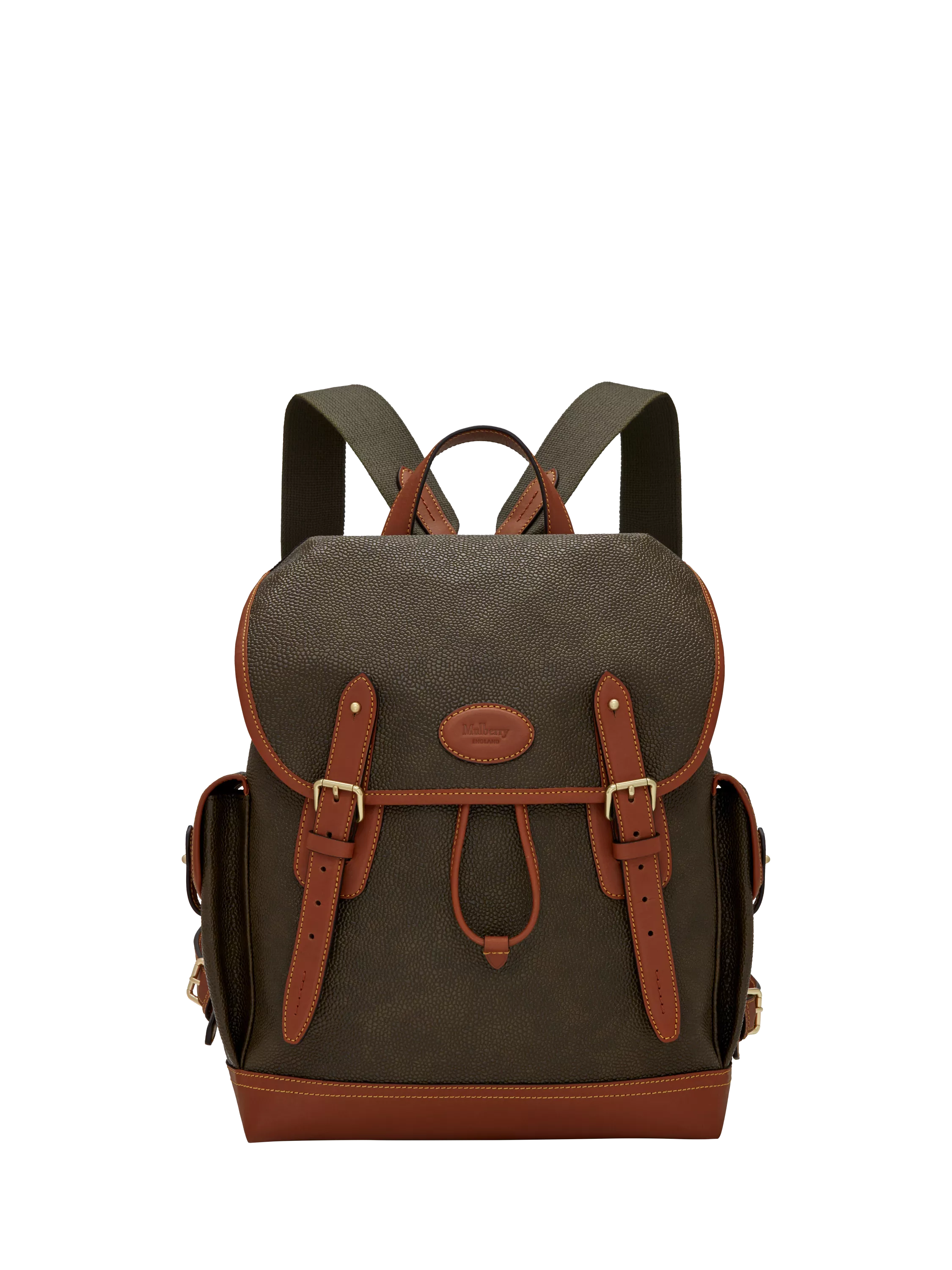 Mulberry Heritage Scotchgrain Leather Backpack