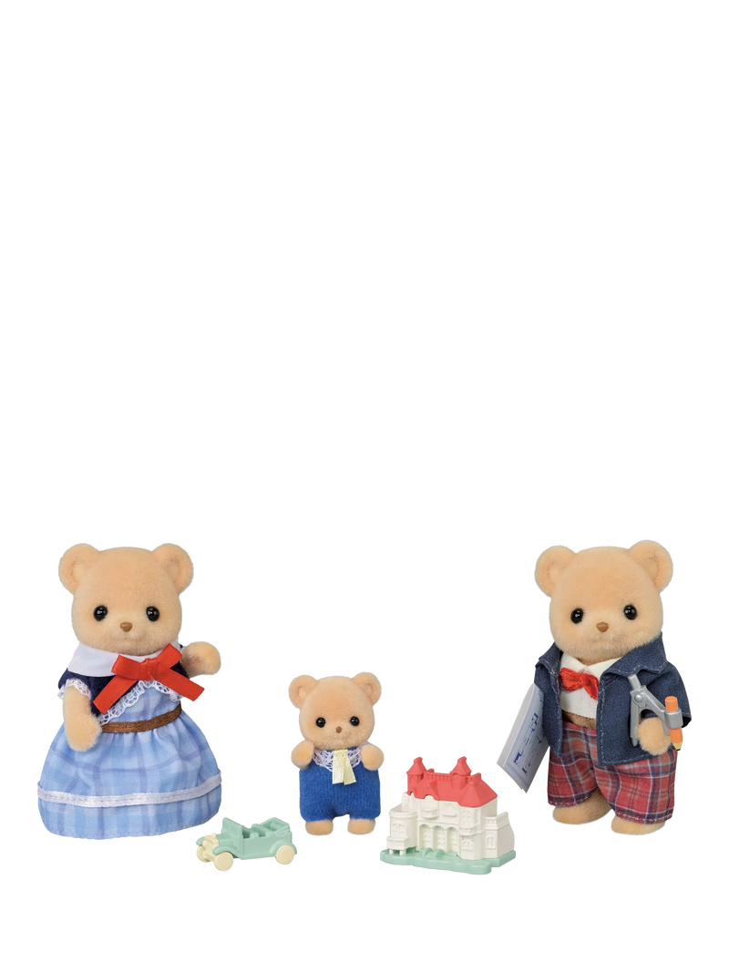 Sylvanian Families Biscuit Bear family toy set - British product
