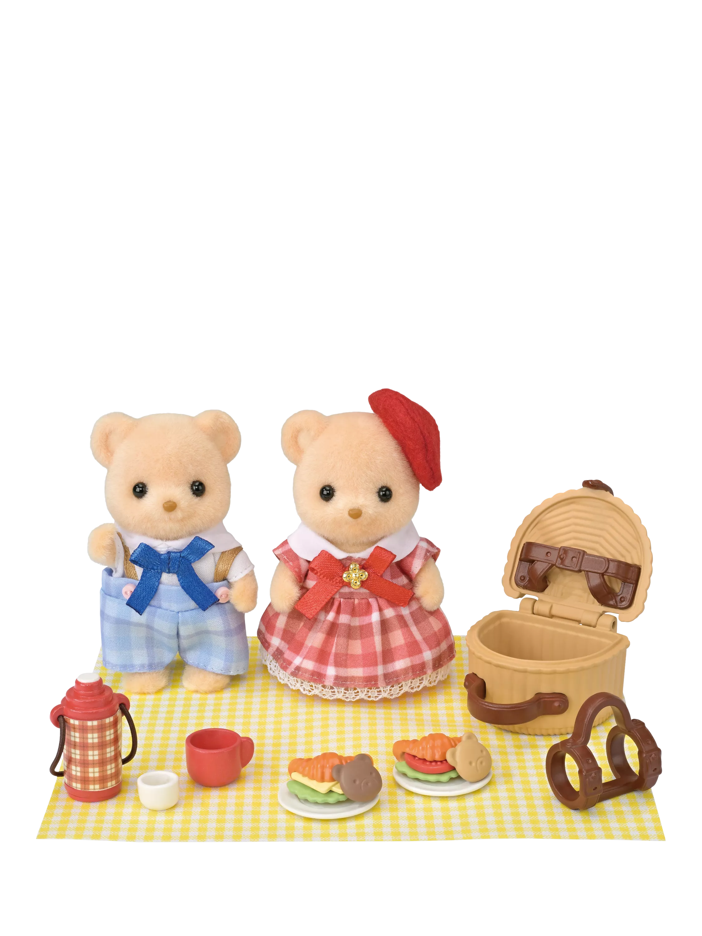 Sylvanian Families Biscuit Bear picnic set with accessories - British product