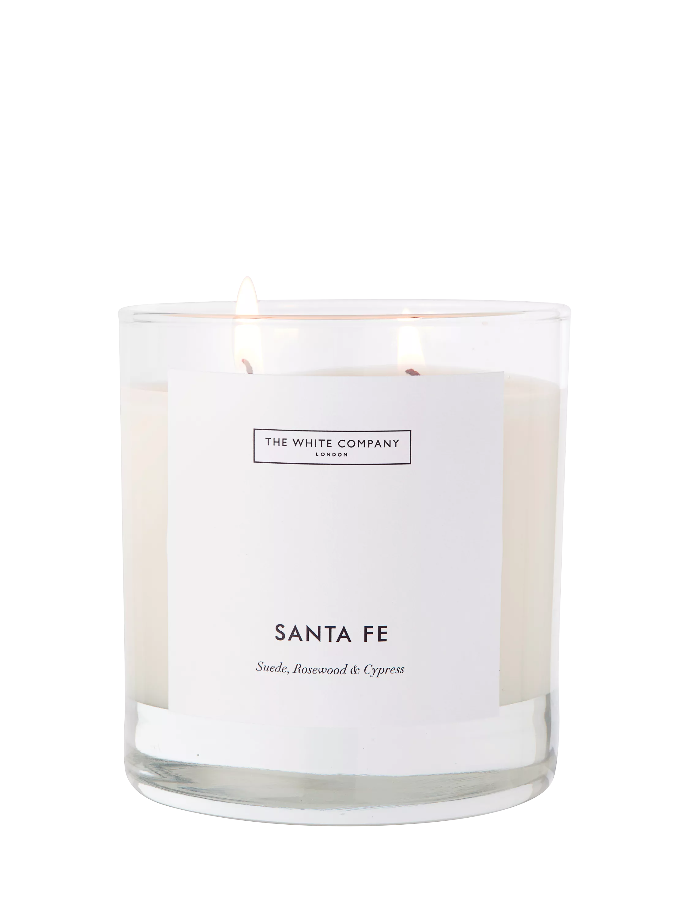 The White Company Santa Fe two wick scented candle 280g, UK version