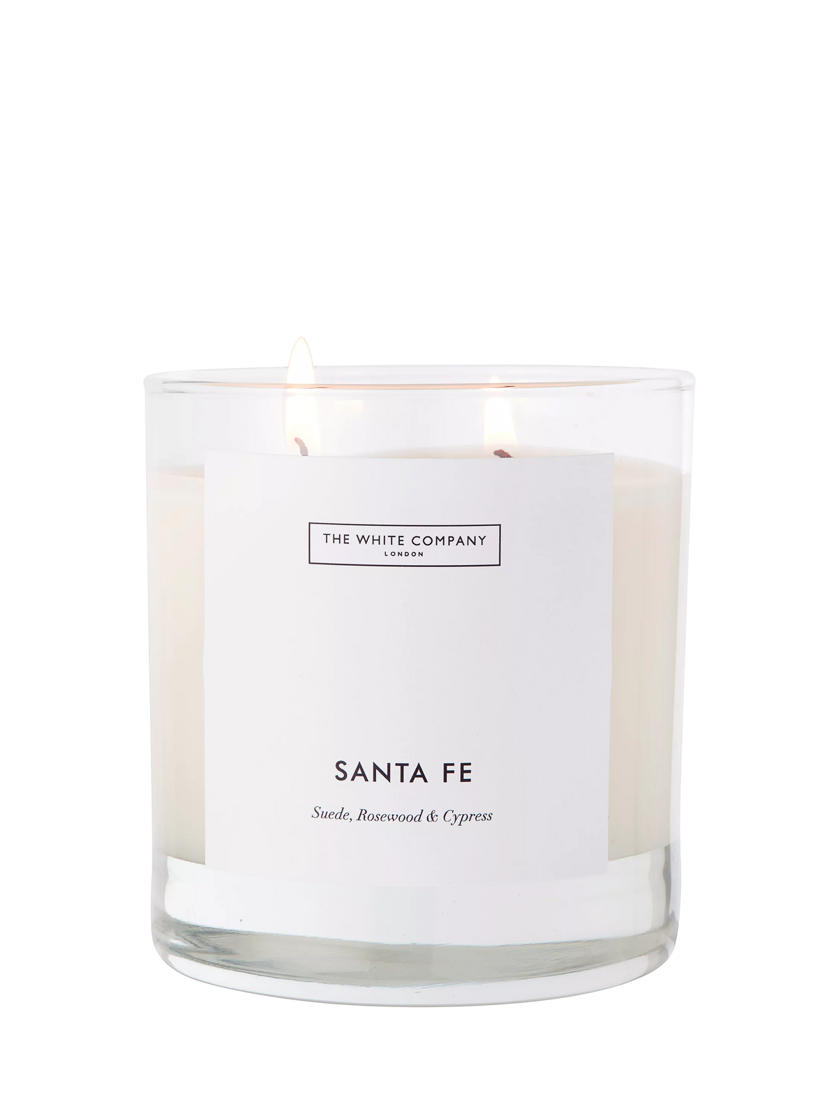 The White Company Santa Fe two wick scented candle 280g, UK version