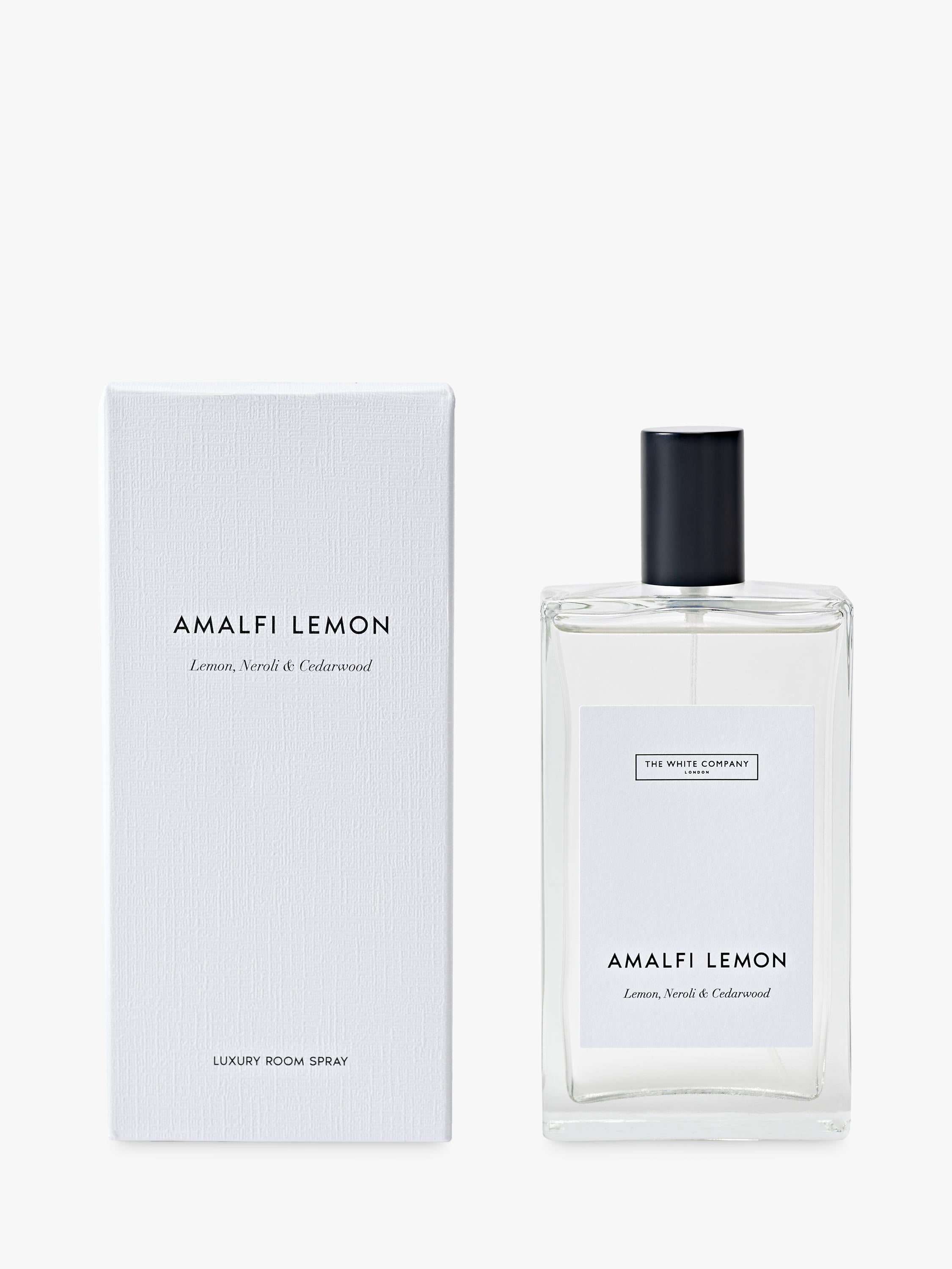 The White Company Amalfi Lemon home spray 95ml, imported from the UK