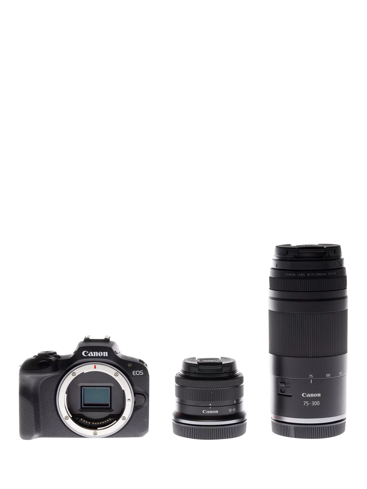 Canon EOS R100 mirrorless camera double lens kit 18-45mm 75-300mm - British product