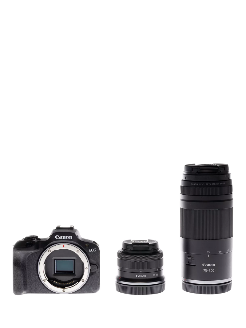 Canon EOS R100 mirrorless camera double lens kit 18-45mm 75-300mm - British product