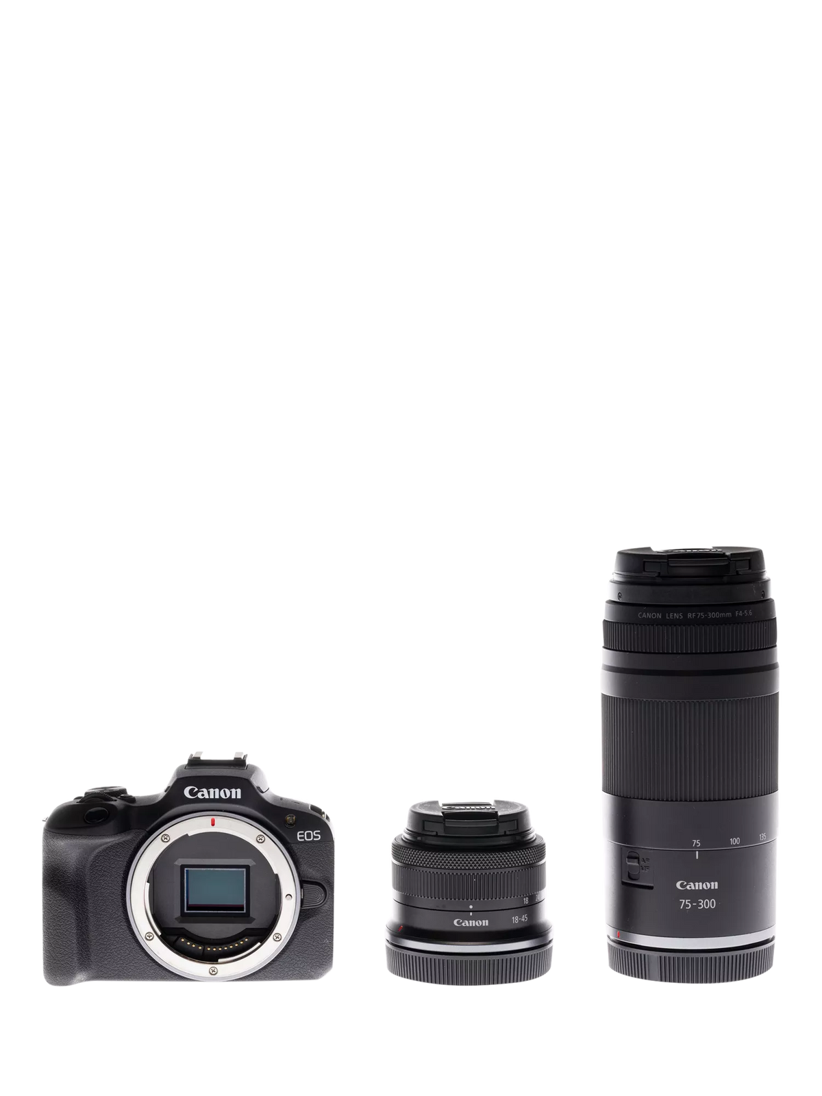 Canon EOS R100 mirrorless camera double lens kit 18-45mm 75-300mm - British product