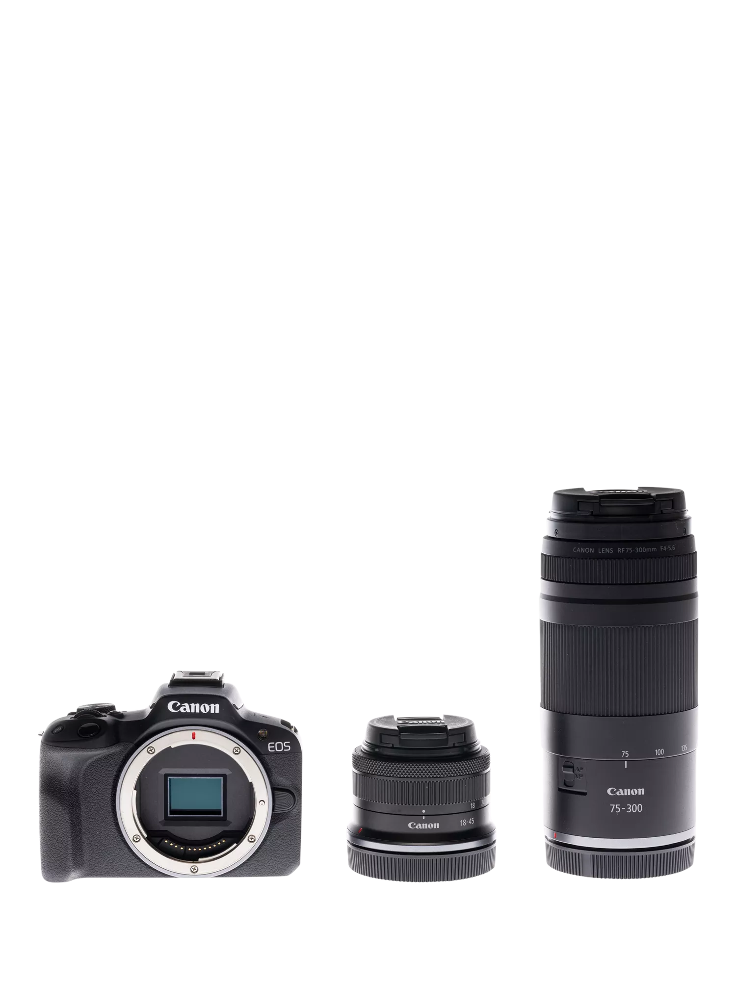 Canon EOS R50 mirrorless camera double lens kit (British brand)