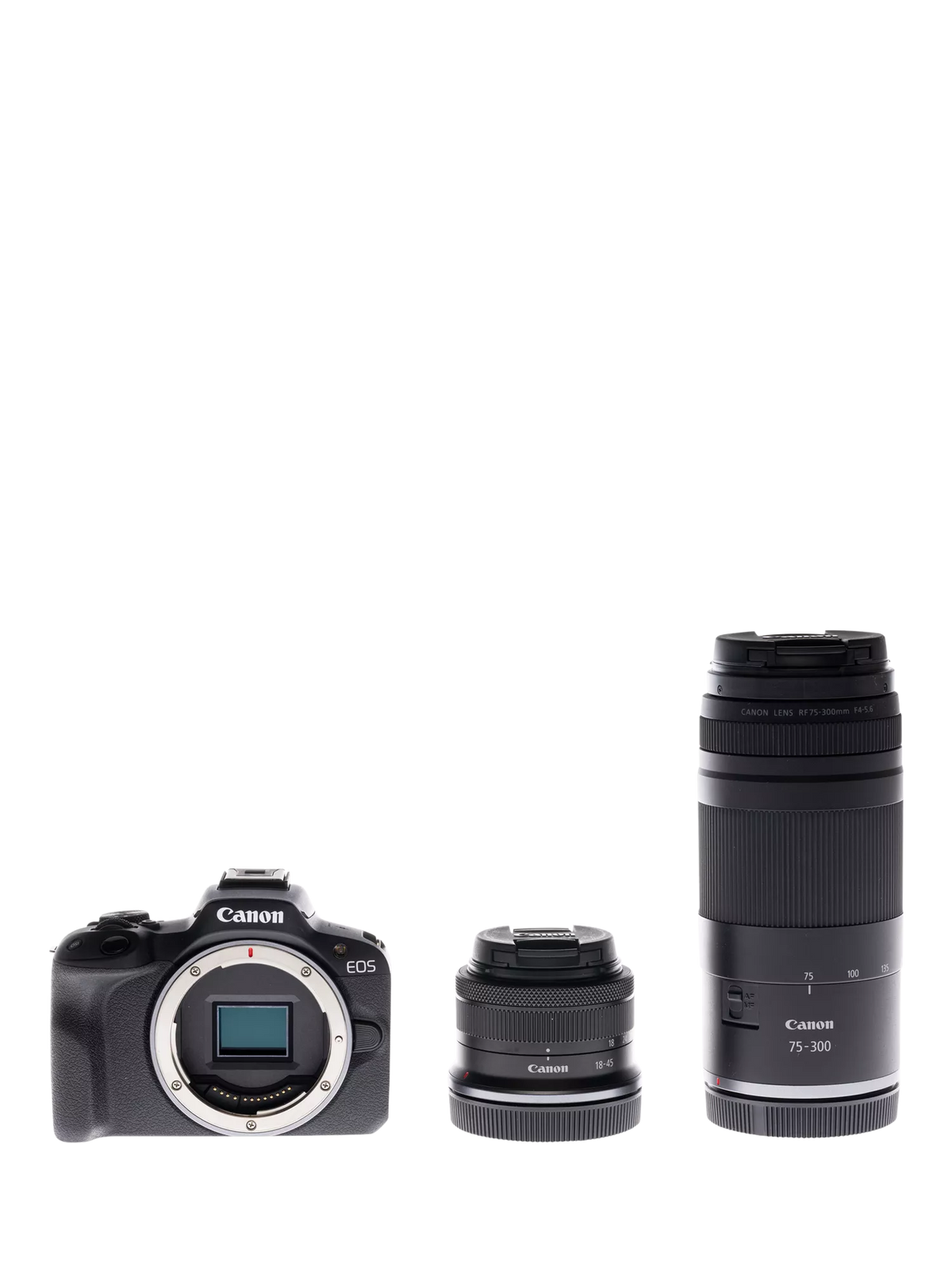 Canon EOS R50 mirrorless camera double lens kit (British brand)