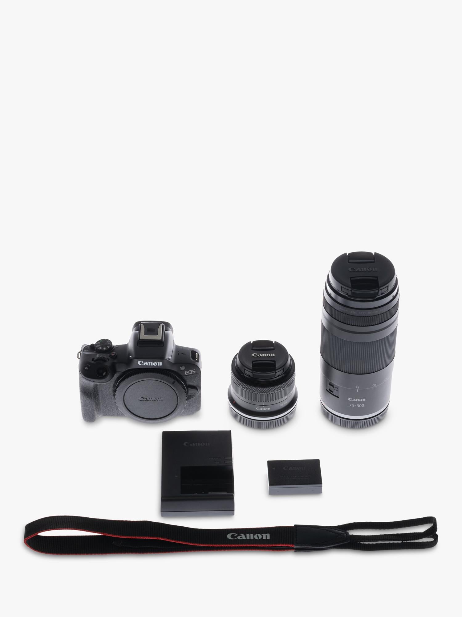 Canon EOS R50 mirrorless camera double lens kit (British brand)