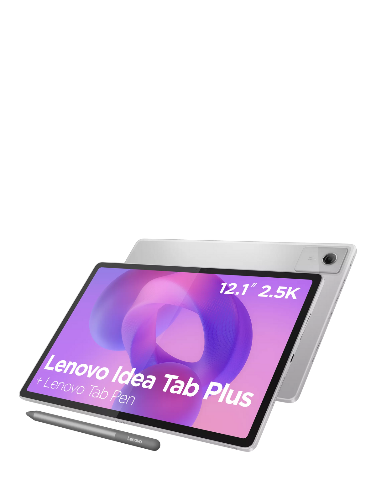 Lenovo IdeaTab Plus Tablet, Android, 12GB RAM, 256GB, 12.1” 2.5K, with Tab Pen, Grey